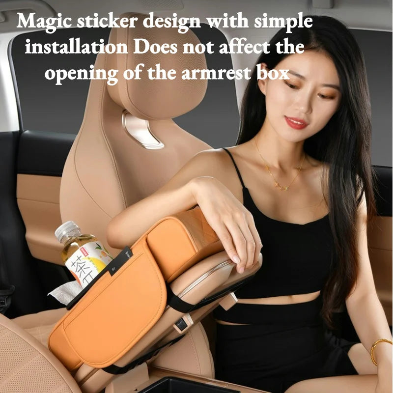 Universal Car Center Console Organizer and Armrest Cushion - 9