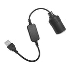 USB to 12V Car Cigarette Lighter Socket Step Up Voltage Converter Cable
