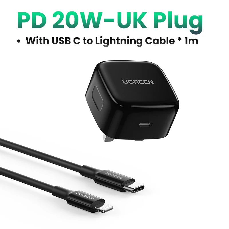 20W USB-C PD Fast Wall Charger for Smartphones - 16