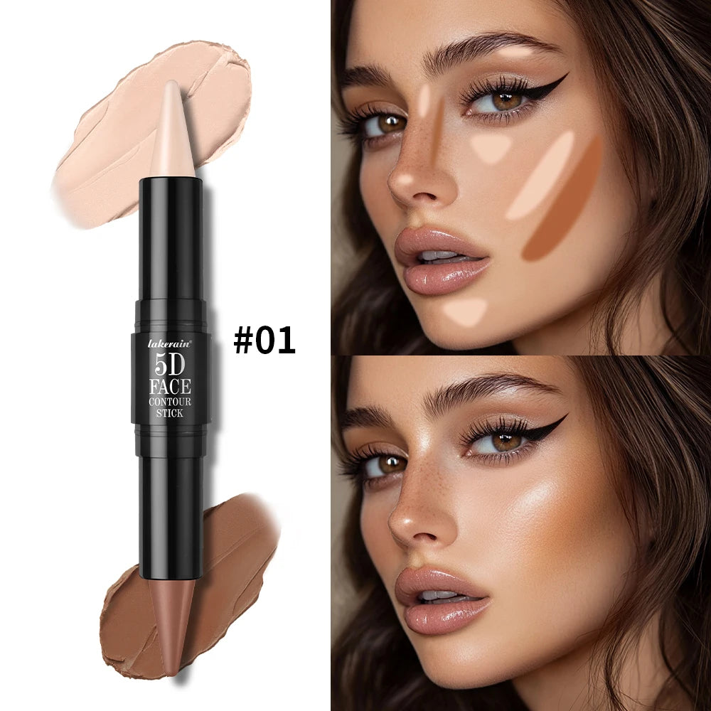 Dual-Ended Contour and Highlighter Stick