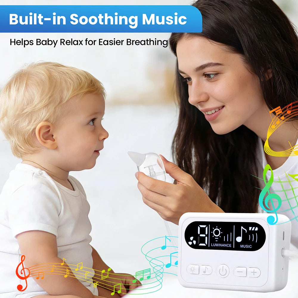 Electric Baby Nasal Aspirator with Music and Suction Control - 6