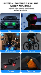 Wireless RGB LED Strobe Warning Light for Vehicles