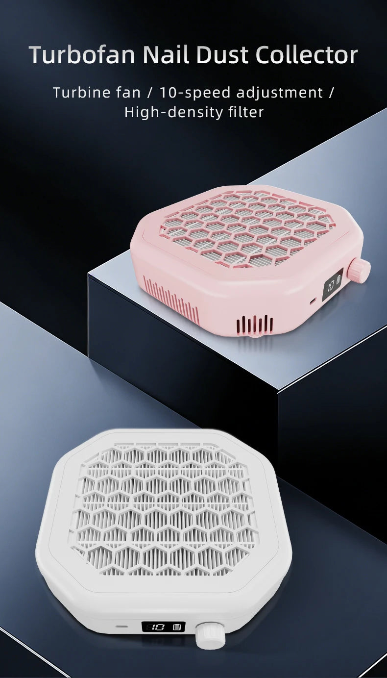 Rechargeable Cordless Nail Dust Collector - 7