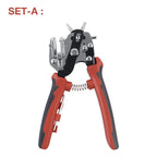 Heavy-Duty Rotary Leather and Belt Hole Puncher