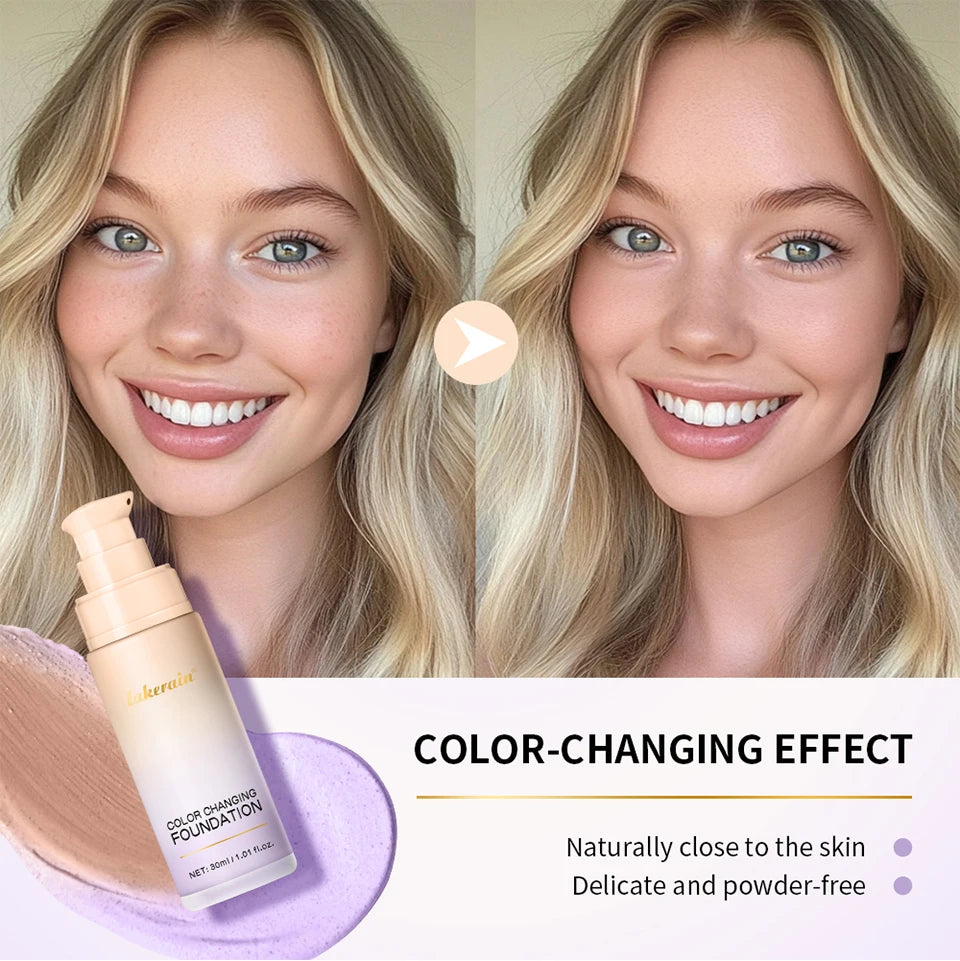 Color-Changing Liquid Foundation for Flawless Skin Tone