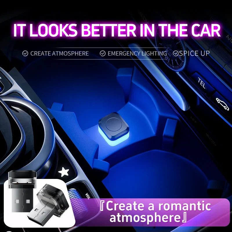 Mini USB LED Atmosphere Light 5V Car Interior and Laptop Lamp