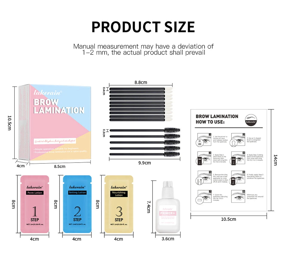 Professional Eyebrow Lamination and Perming Kit
