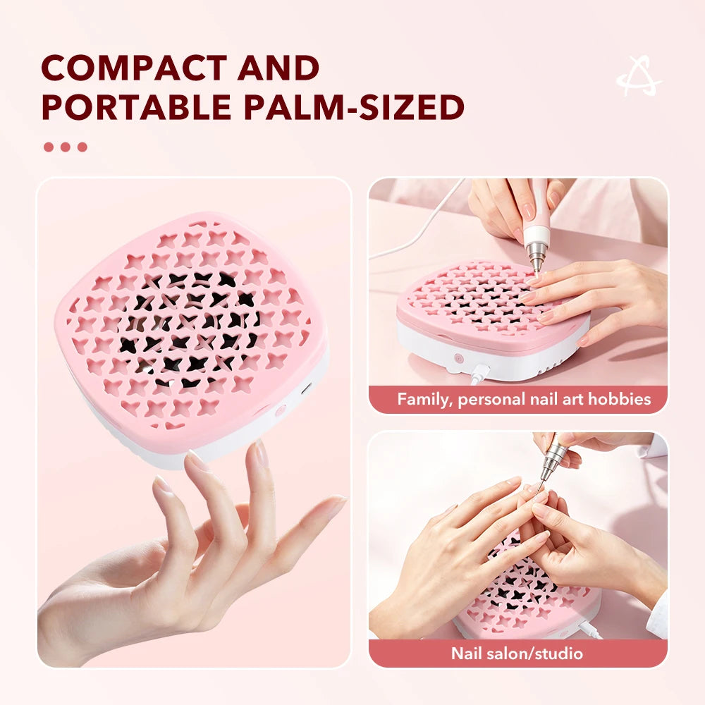 Compact Nail Dust Collector for Manicure