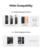5000mAh Ultra-Slim Magnetic Wireless Power Bank for Smartphones