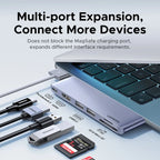 6-in-2 USB-C Hub Adapter for MacBook Pro and Air