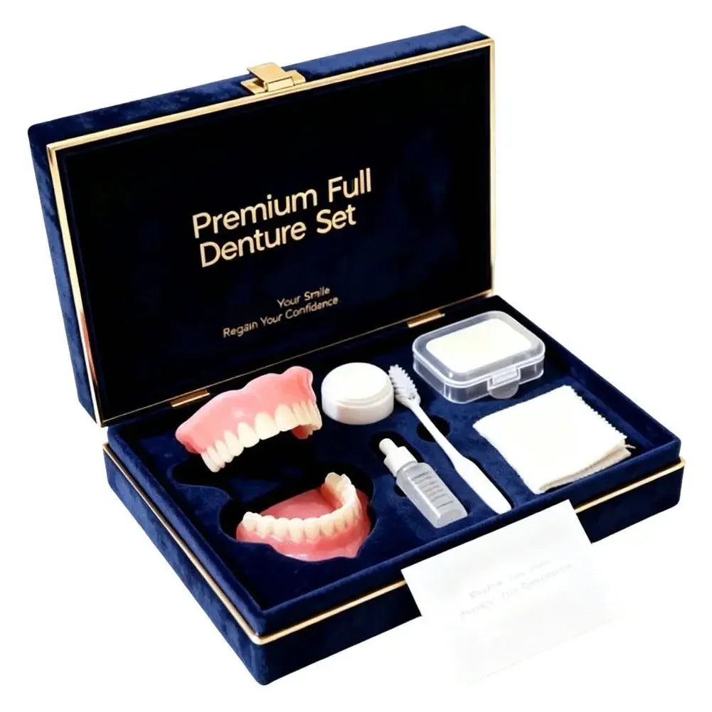 Instant Smile Full Mouth Denture Set for Men and Women