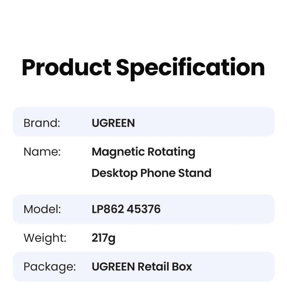Magnetic 360° Rotating Desktop Phone Stand - 23