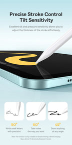Bluetooth Stylus Pen with Palm Rejection for iPad 2018-2024