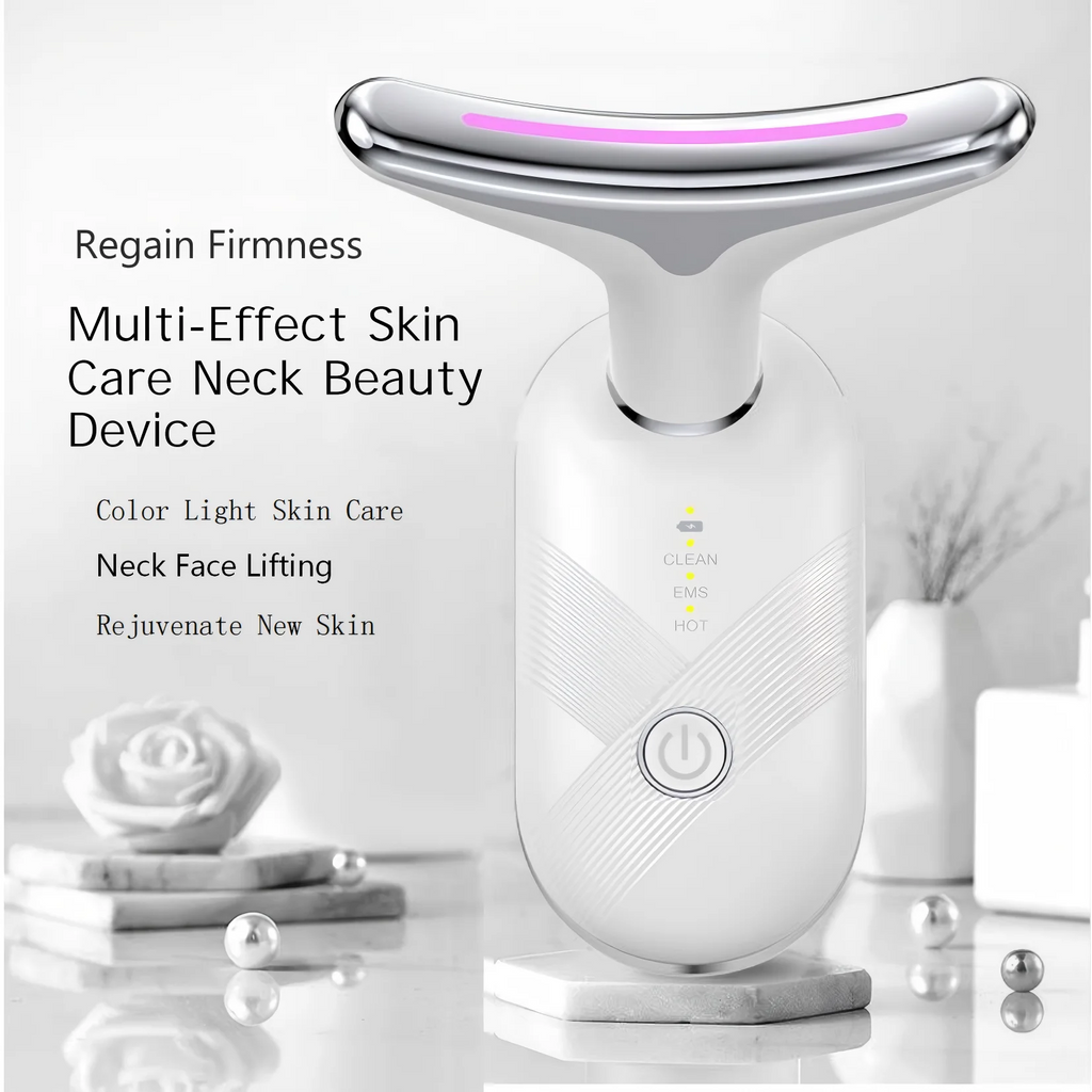 Red Light LED Facial and Neck Massager for Skin Tightening