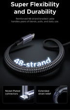 240W Magnetic USB-C Fast Charging and Data Sync Cable