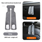 Suede Leather Car Glove Box Hanging Hook for Handbags and Accessories