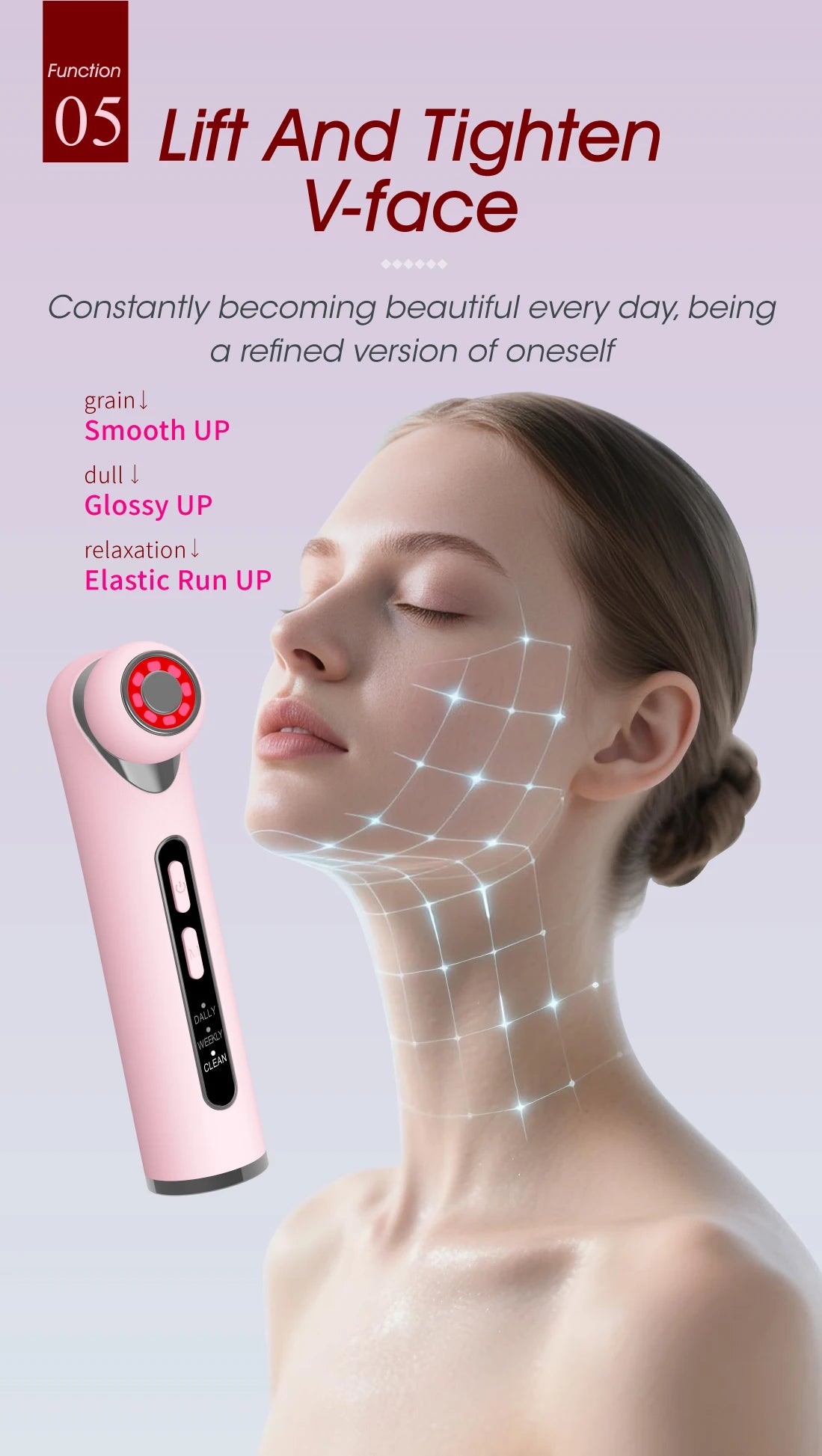 LED Photon Eye Facial Massager and Lifting Wand