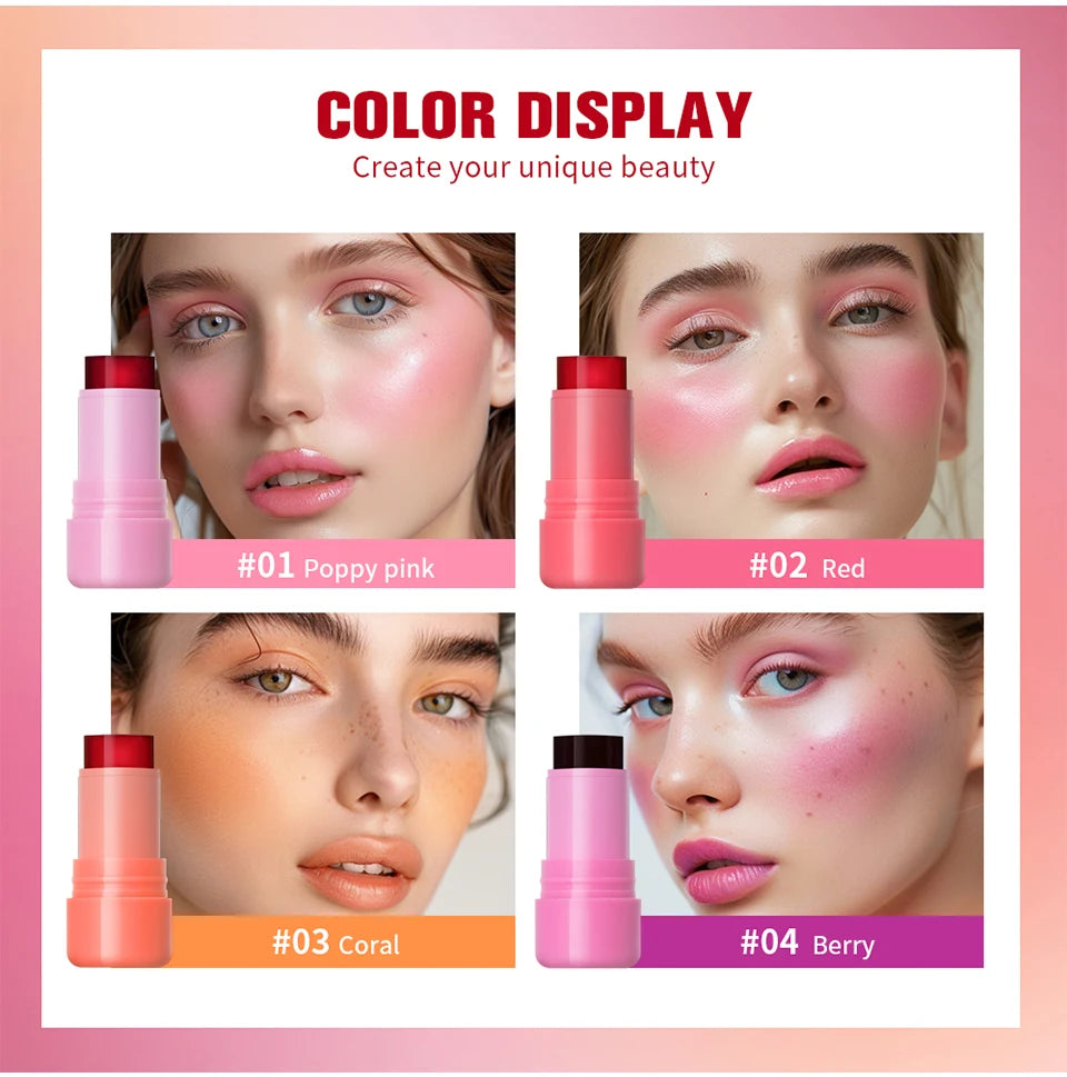 Cooling Water Jelly Tint Stick for Cheeks and Lips
