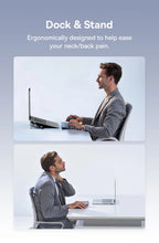 12-in-1 USB-C Triple Display Docking Station with Laptop Stand