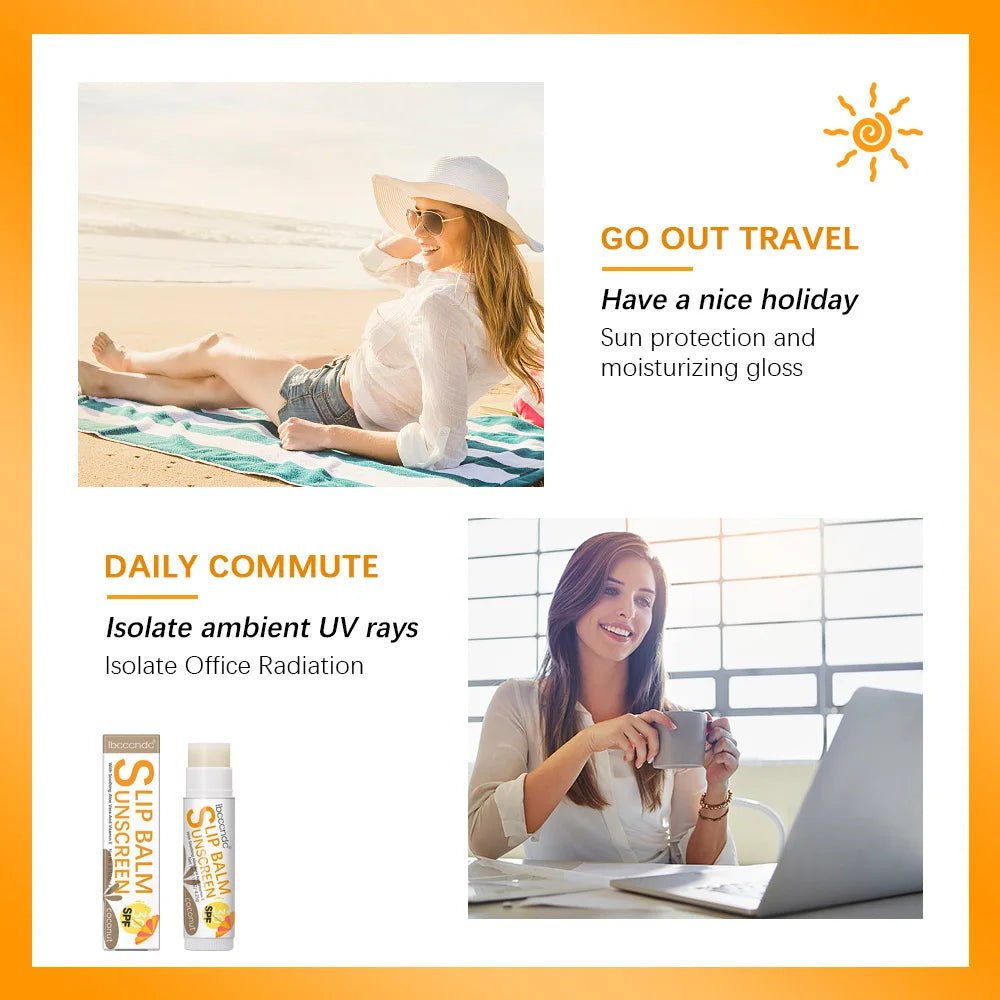 SPF 30 Sunscreen Moisturizing Lip Balm for UV Protection - 6