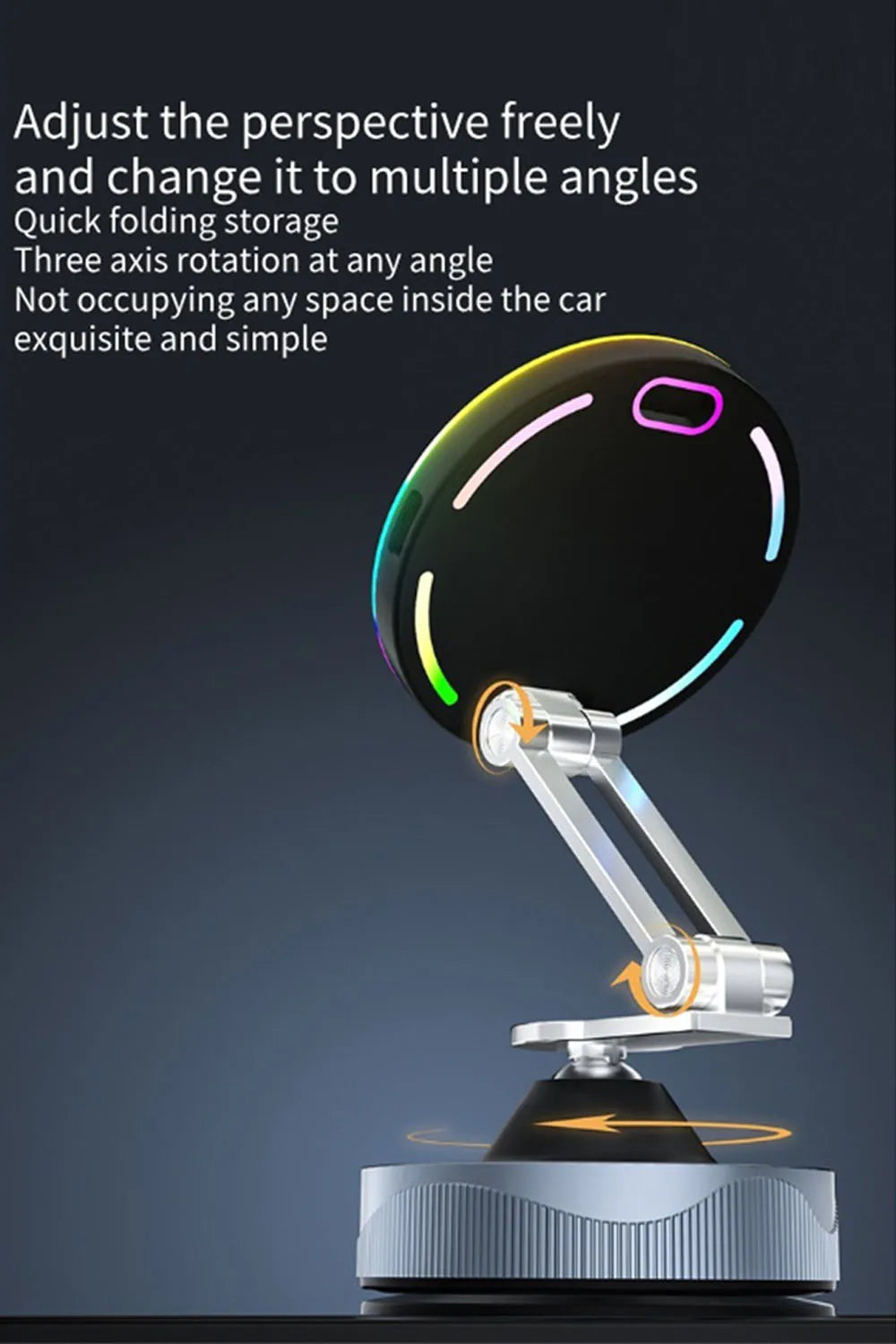 15W Magnetic Wireless Car Charger and Suction Phone Mount