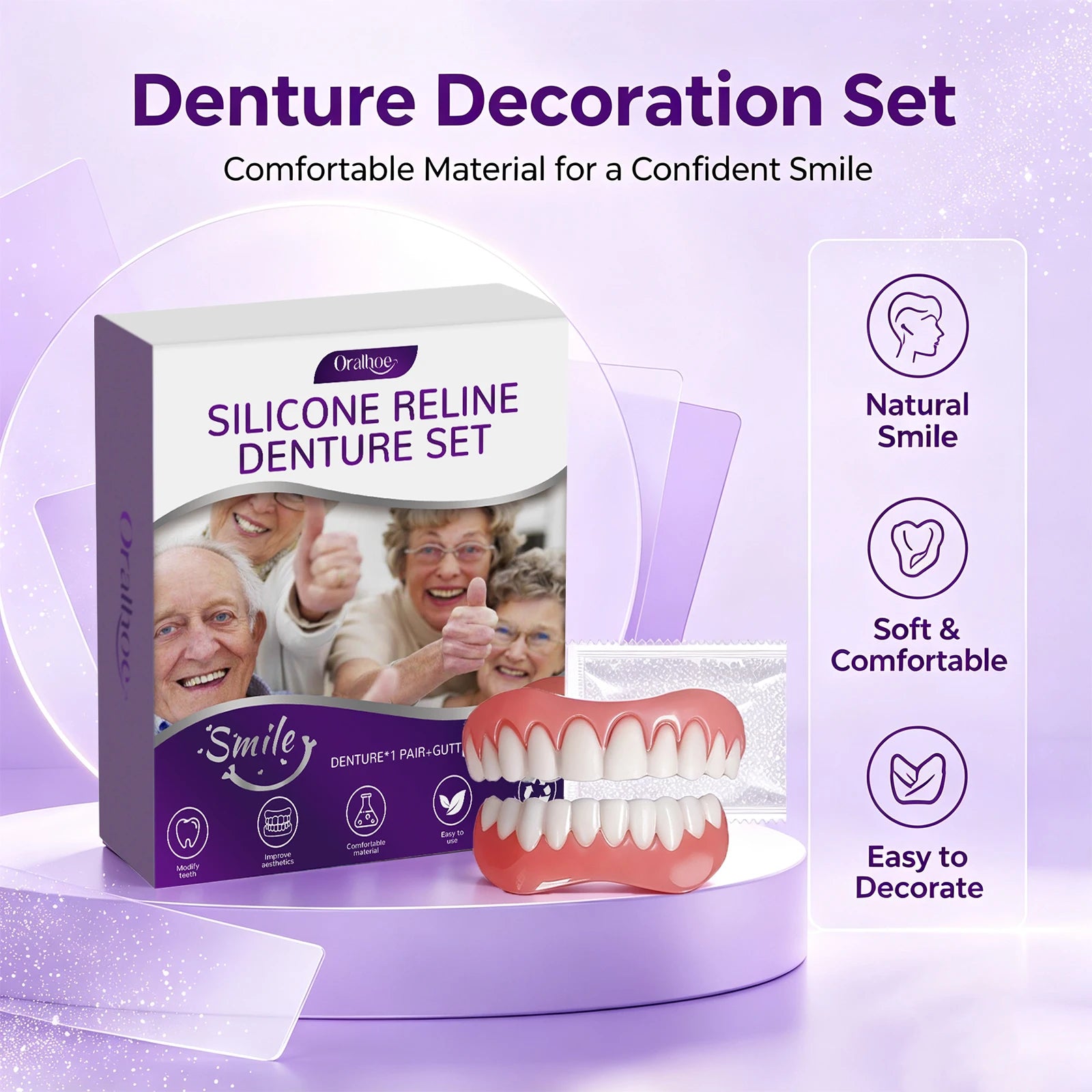 Cosmetic Denture Set for Instant Smile Enhancement - 6