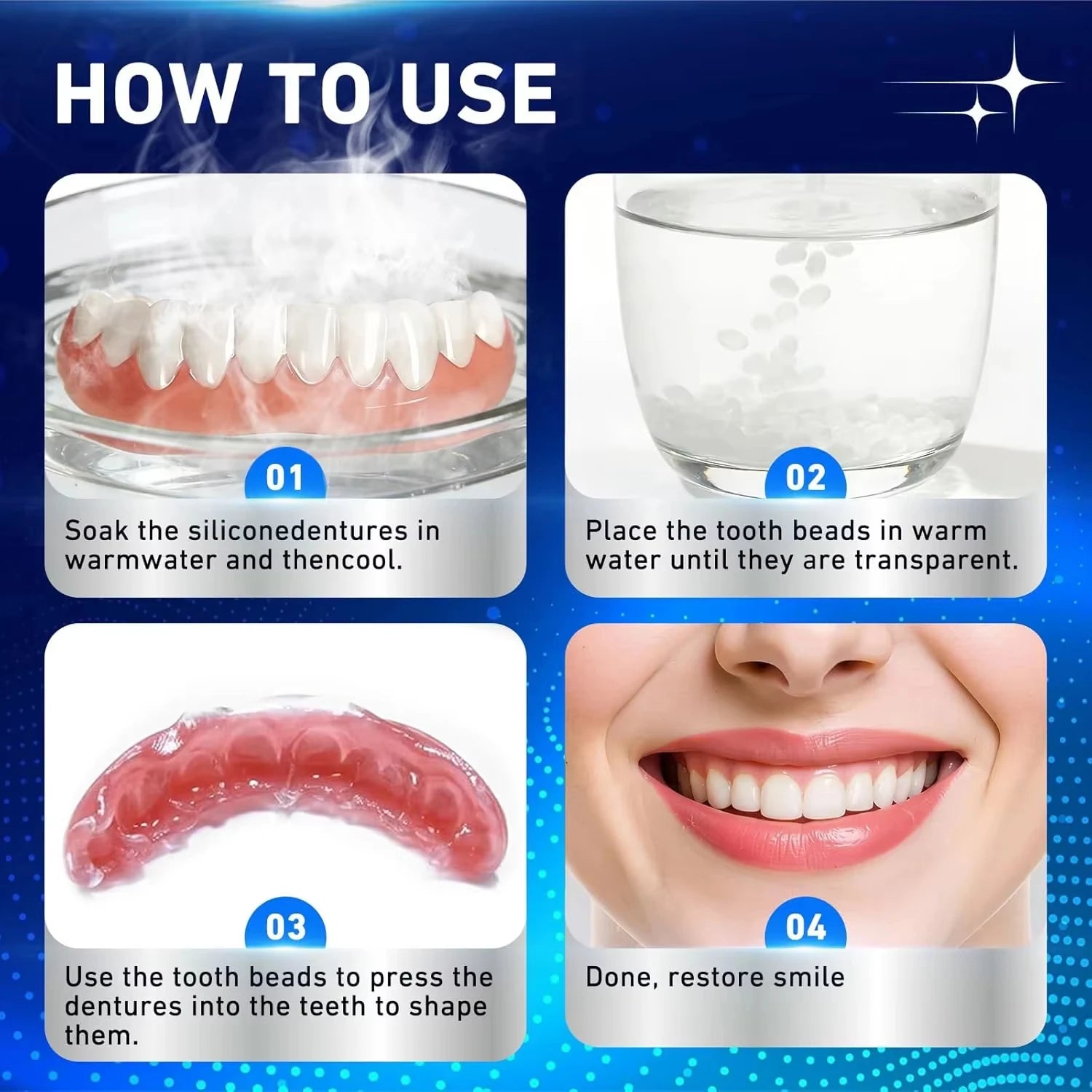 Custom Fit Temporary Denture Set for Instant Smile Restoration - 6