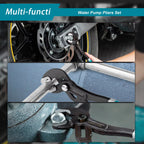 Adjustable Quick-Release Water Pump Pliers Set