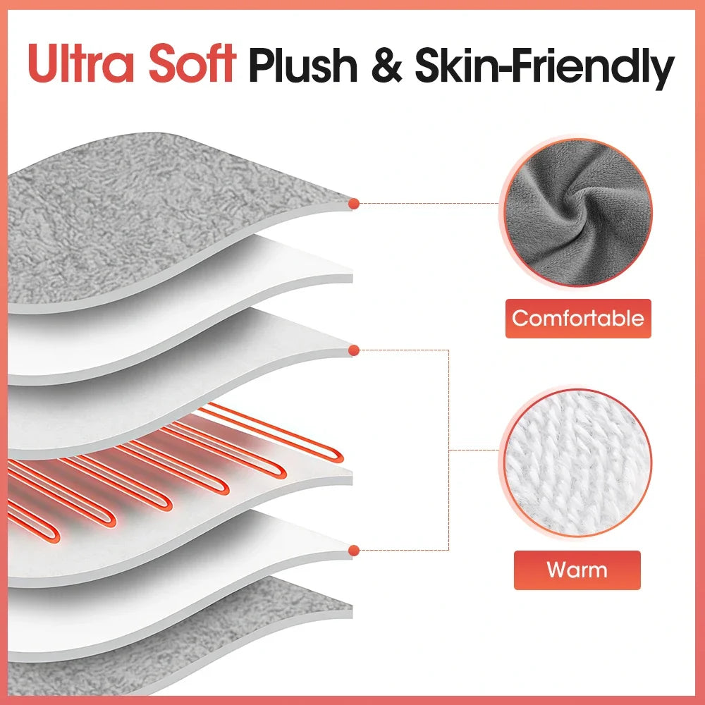 USB Electric Heated Foot Warmer for Home and Office