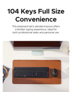 Ultra-Slim 2.4G Wireless 104-Key Full-Size Keyboard