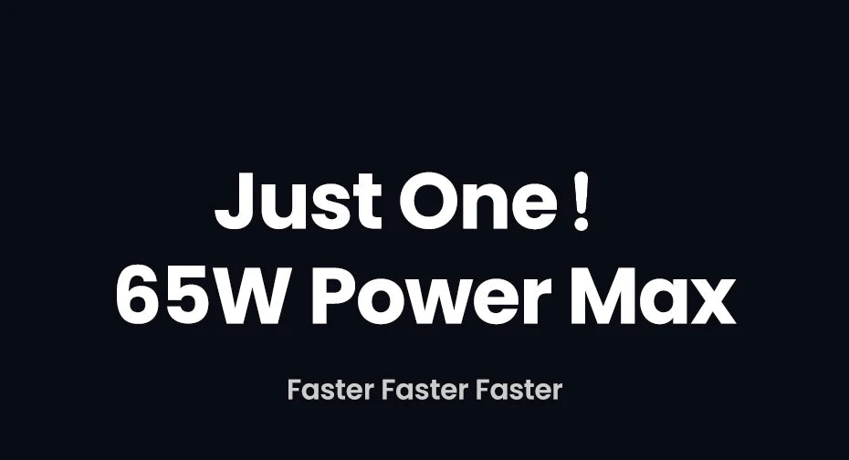 65W GaN USB-C Robot Fast Charger for Laptops and Smartphones