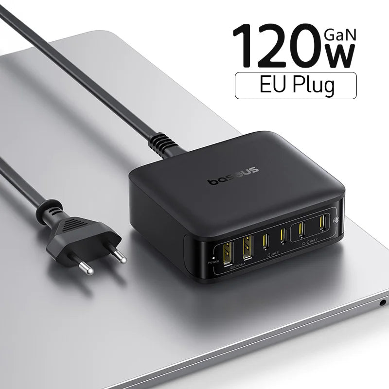 120W GaN Desktop Fast Charger for Laptops and Smartphones - 25