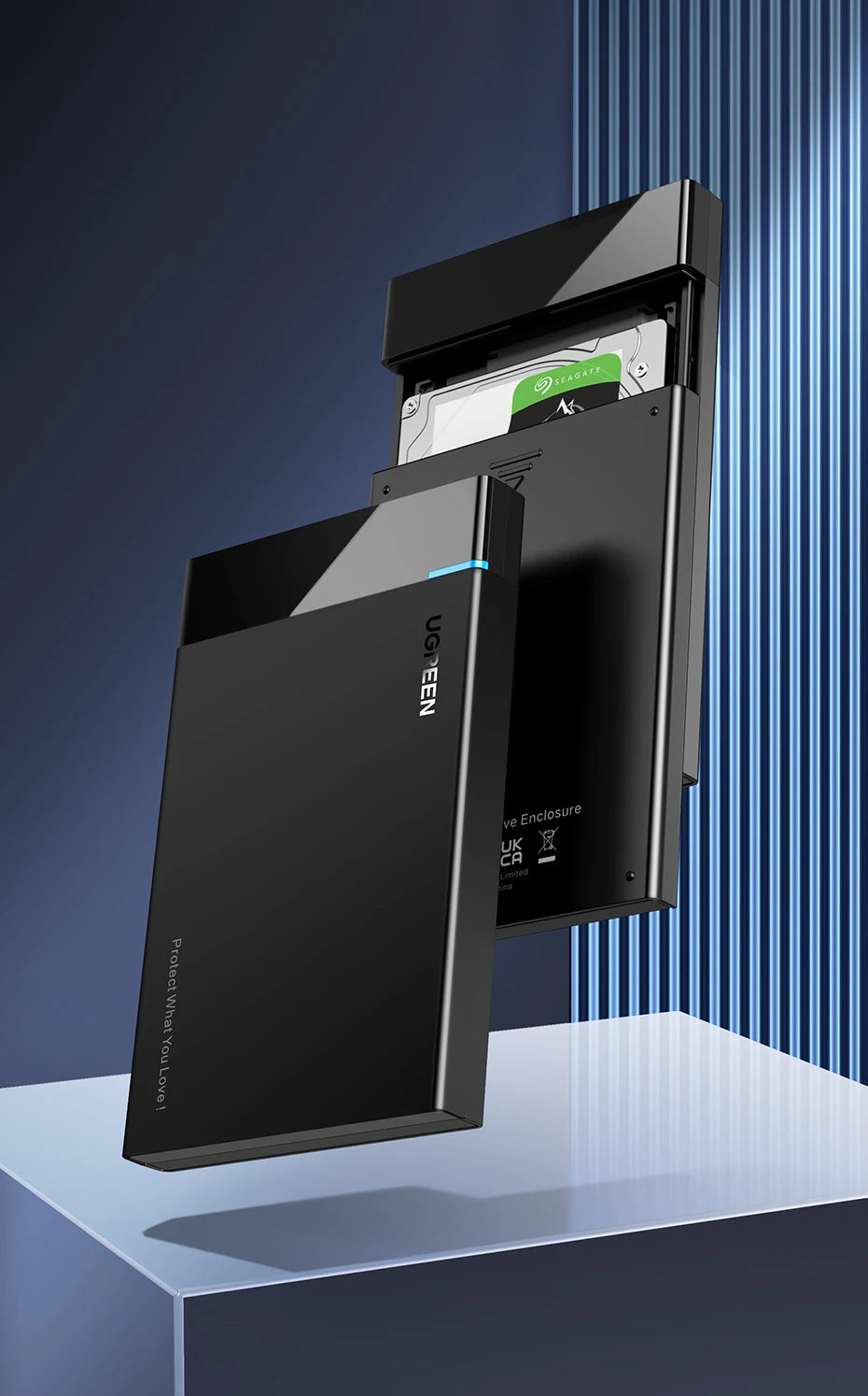 2.5-inch USB 3.1 Hard Drive Enclosure for SATA SSD and HDD