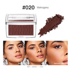Matte Embossed Powder Blush Palette for Natural Cheek Color