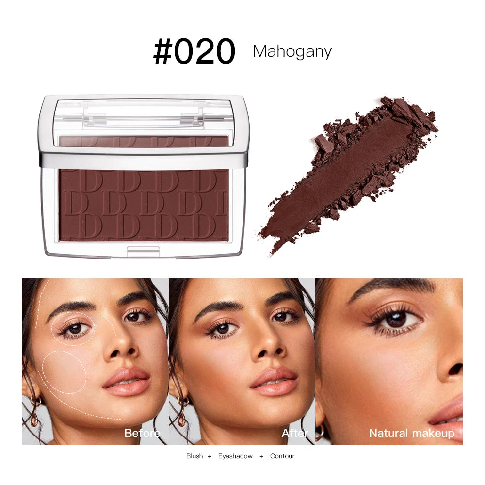 Matte Embossed Powder Blush Palette for Natural Cheek Color