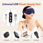 Heated Vibrating Eye Massager Mask for Relaxation