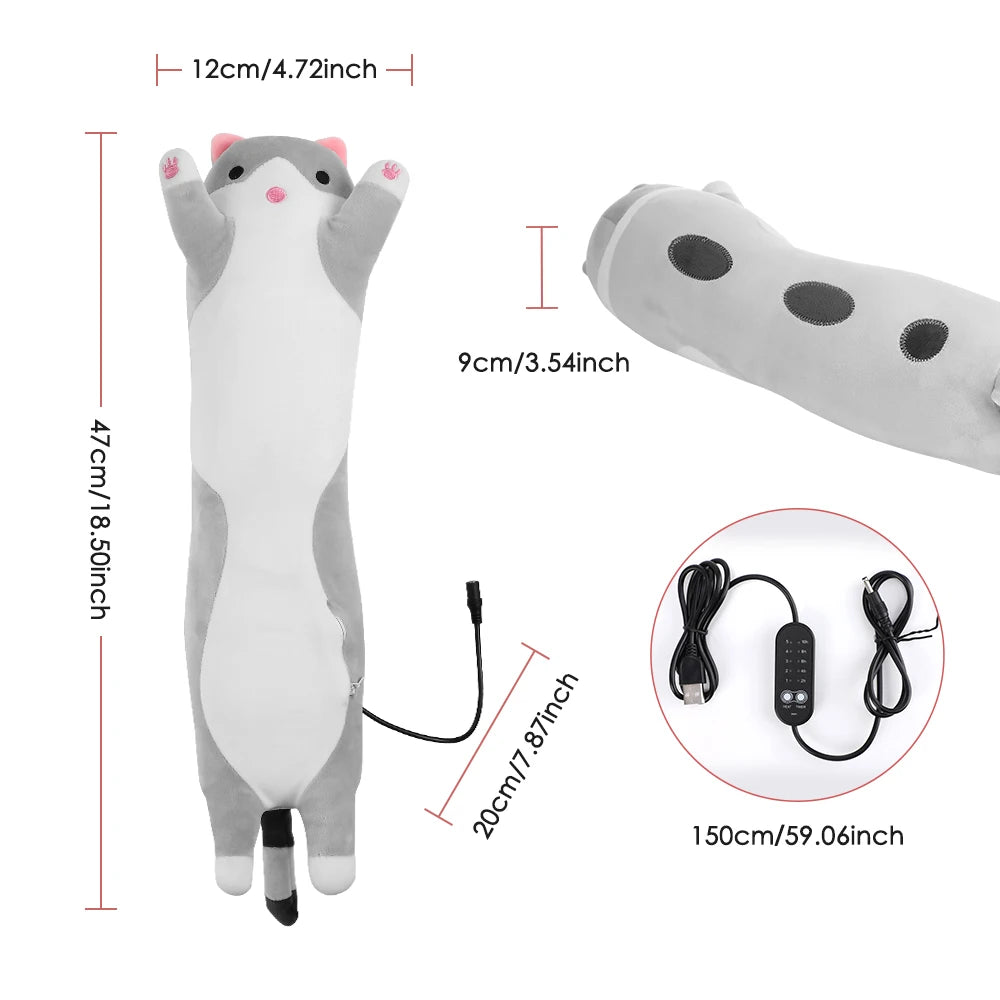 Heated Cat Plush Hand Warmer Pillow - 15