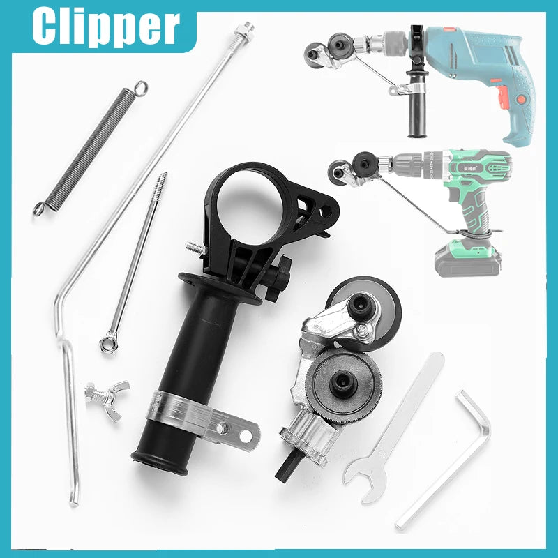 Electric Drill Plate Cutter Attachment Metal Sheet Nibbler Cutter