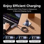 100W USB-C Fast Charging Cable with Digital Power Display