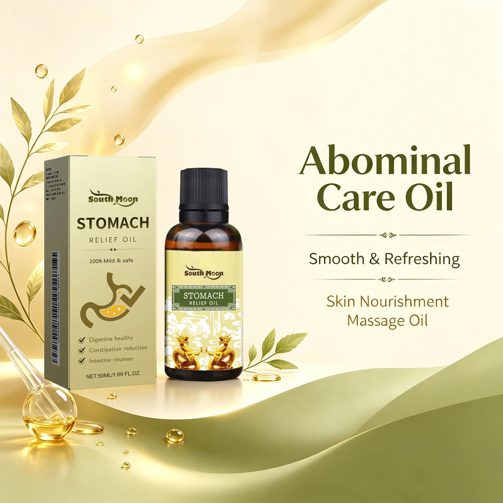 Herbal Abdominal Massage Oil for Digestive Relief