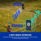 Bluetooth 5.3 Motorcycle Helmet Intercom Headset