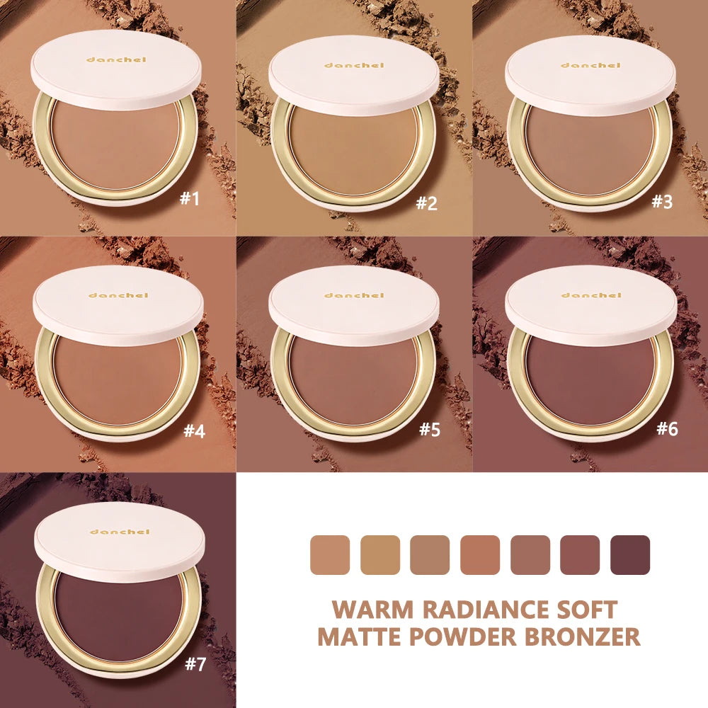 Matte Pressed Powder Bronzer for Sculpting and Contouring