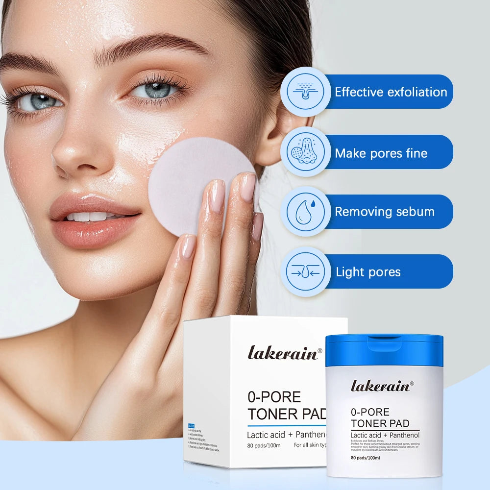 Hydrating Toner Pad and Peptide Facial Serum Skincare Set