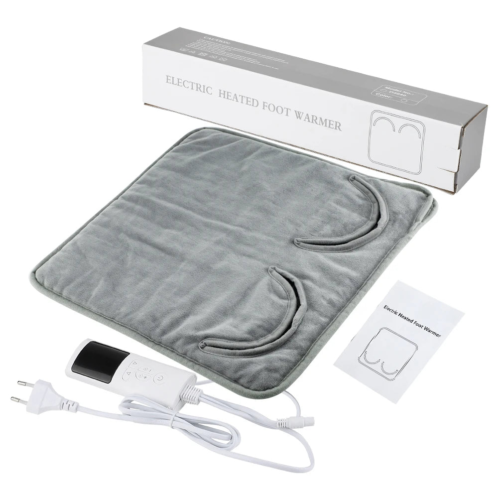 Electric Heated Foot Warmer with Adjustable Heat and Timer