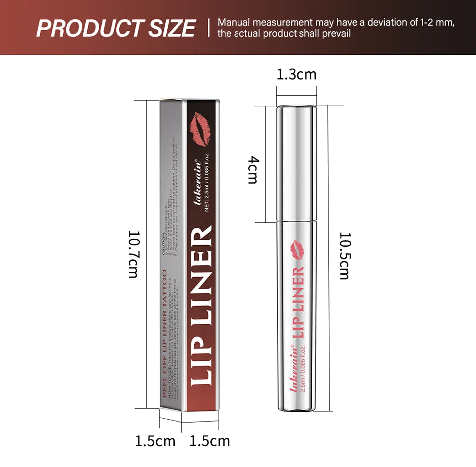 Waterproof Peel-Off Lip Liner Tattoo Stain