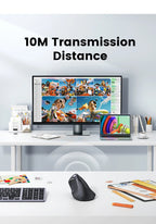 Ergonomic Vertical Wireless Mouse with Bluetooth 5.0 and 4000 DPI