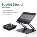 Adjustable Aluminum Desktop Tablet and Phone Stand
