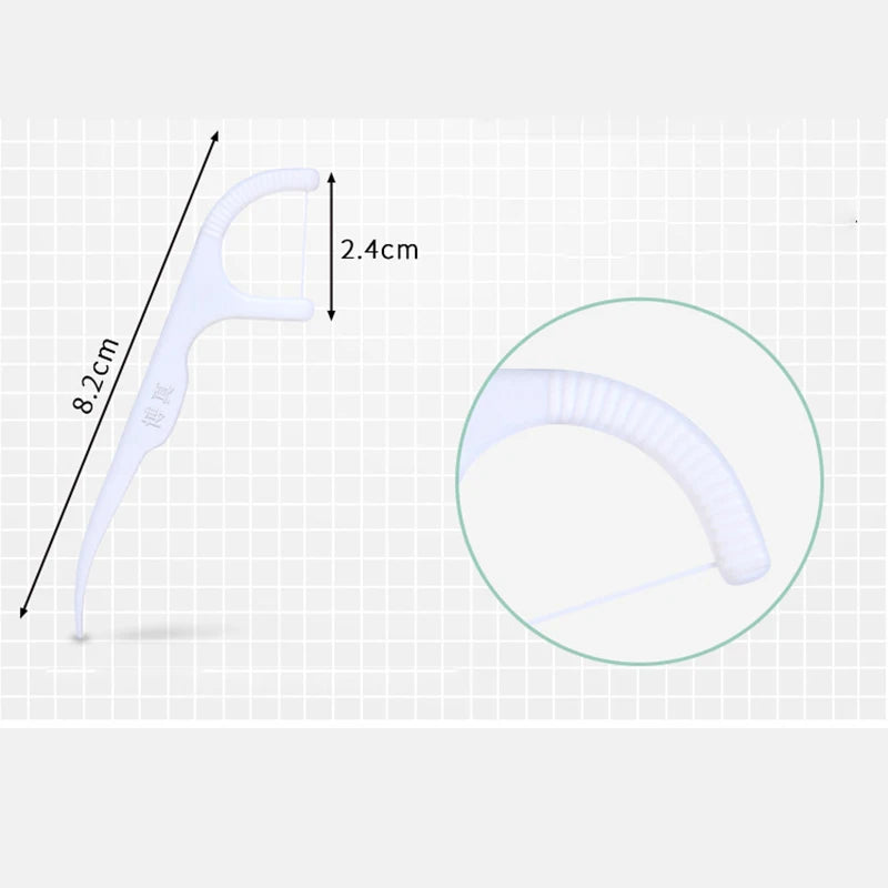 Portable Disposable Dental Floss Picks with Storage Case