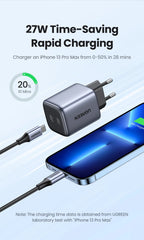 45W Dual USB-C GaN Fast Wall Charger for Smartphones and Tablets