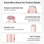 2-in-1 Waterproof Electric Hair Shaver for Body and Face